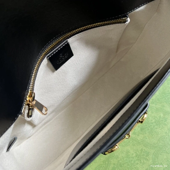 First bag ru 1955 bag patchwork shoulder Gucci Horsebit 0723